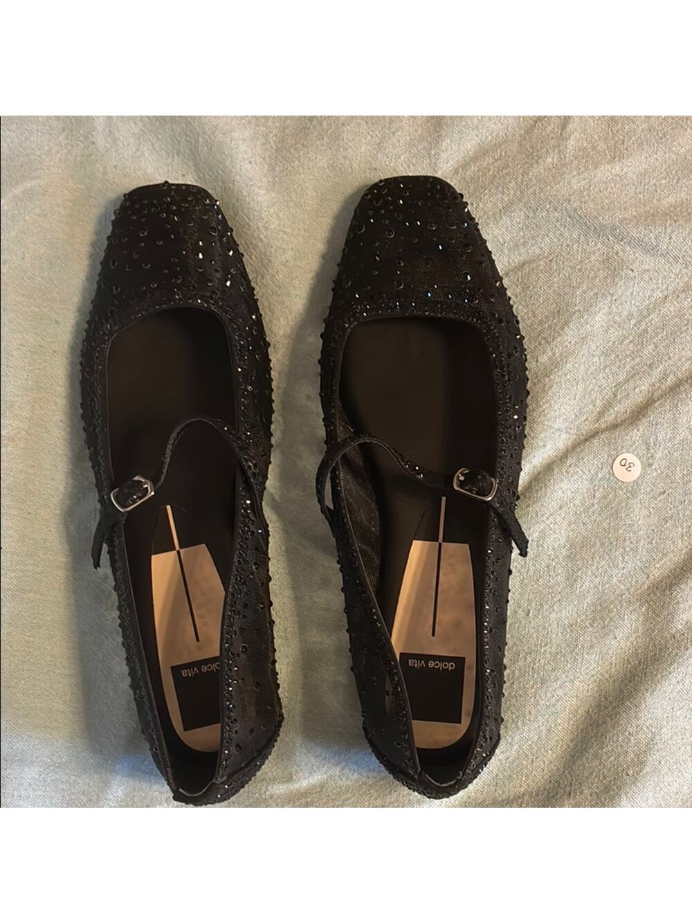 Dolce Vita Black Sparkle Slippers